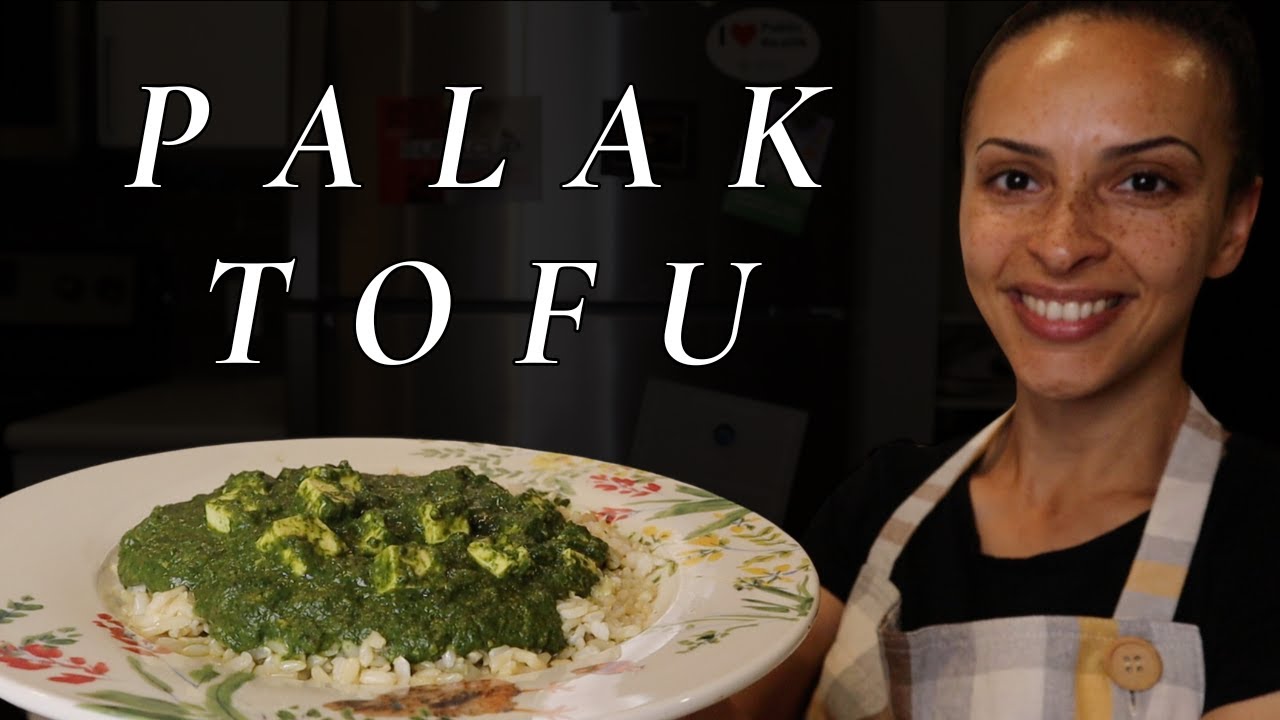 VEGAN PALAK PANEER (also gluten-free) | Indian spinach & tofu 🇮🇳